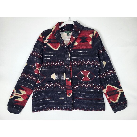 Lauren Jeans Co Ralph Lauren Aztec Southwestern Blazer Jacket Womens XL - Picture 1 of 5